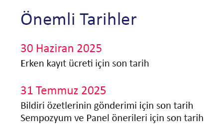 Önemli Tarihler